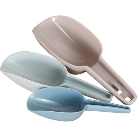 Ensemble de 3 pelles à aliments polyvalentes, pelles à glace, pelles pour animaux, pelles pour aliments secs (1/5)