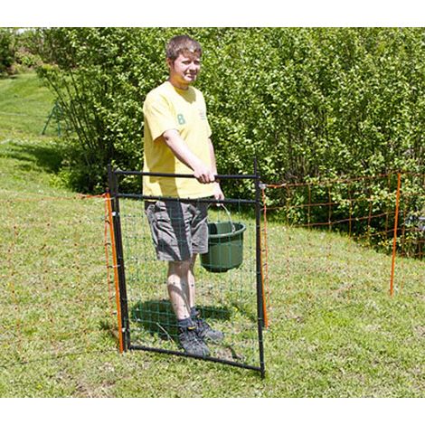 Direct Filet – Portillon PVC 86cm – Ouverture facile – Inclus 2 poteaux – Electrifiable avec câbles – Connexions soudées – Garantie UV 3 ans (1/4)