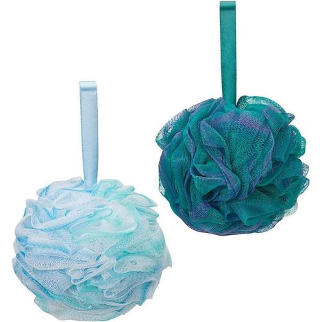 Lot de 4 gants de toilette, maille fine, motif floral, polyéthylène naturel, exfoliant doux, maison voyage hôtel (1/5)
