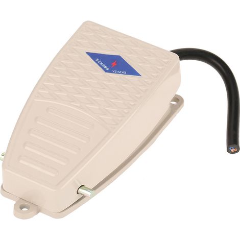Boîtier en aluminium EKW-5A-B, interrupteur à pédale momentané normalement ouvert (1/5)