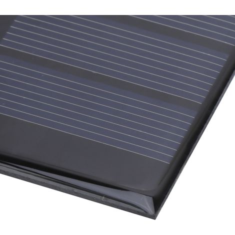 Panneau solaire CC 0,65 W 1,5 V avec câblage, 60 x 80 x 3 mm (1/5)