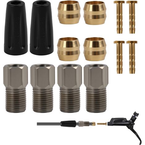 Insert Olive pour Tuyau de Frein Hydraulique de Vélo BH59 - Ensemble de Connecteurs et Raccords de Remplacement pour Freins à Disque M355/M395/M445/M446/M447 - Facile à Installer et Durable (1/5)