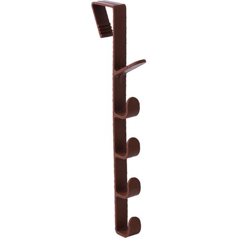Crochet Porte-Manteau Pour Porte - Fixation Adhésive Sans Perçage - Compatible Portes Épaisses De 35 À 38 mm - 1 Pièce (1/5)