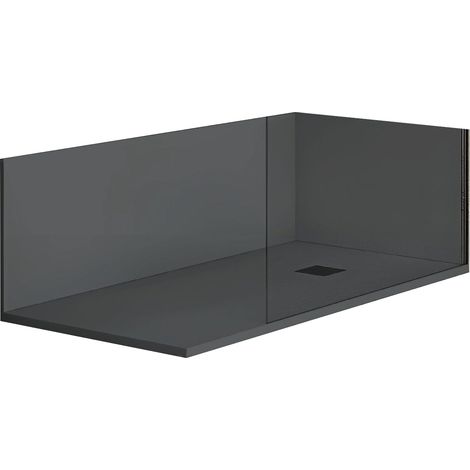 Duschrückwand NEXO anthrazit 80x120 cm