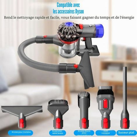 Lot De 4 Raccord De Remplacement Accessoires Avec Embout Flexible,Rallonge Tuyau Extensible,Fermeture De Commutateur Et Adaptateur (1/4)