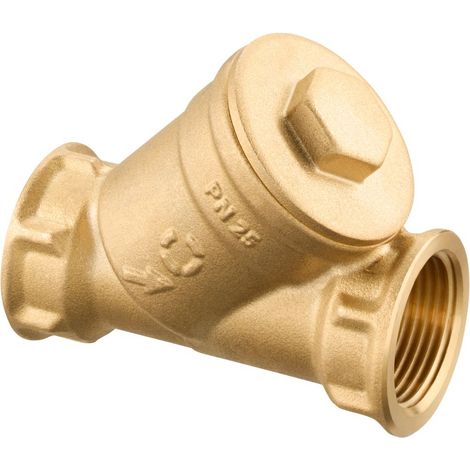 Oventrop Schmutzfänger DN 15, 1/2" IG, PN 25, Siebeinsatz 600um, Messing, 1120204 (1/5)