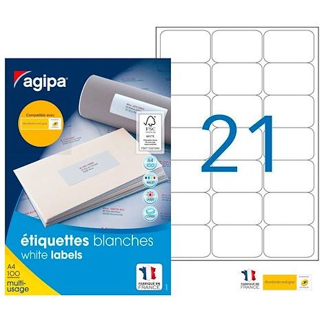 Etiquettes blanches multi-usages (1/2)