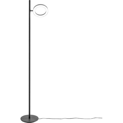 Lampada da Terra GPIN31 - Piantana LED Orientabile 25W 1391lm 3000K in Alluminio Nero Opaco - Gealuce
