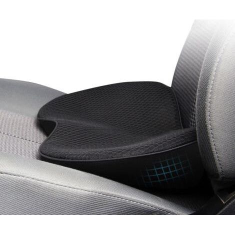Coussin de siège auto pour conducteur, coussin rehausseur épais, coussin pour soulager les douleurs lombaires en toutes saisons (1/5)