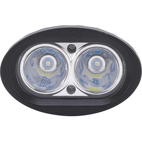 4-Zoll-LED-Doppelscheinwerfer (20 W) mit Nebelscheinwerferfunktion für Auto, LKW, ATV, Boot und Motorrad, Schwarz (1/5)
