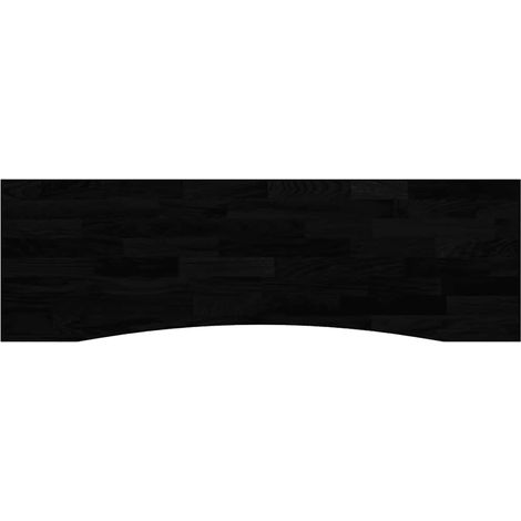 vidaXL Piano Scrivania Marrone Scuro 160x50x2,5 cm in Rovere Massello (1/5)