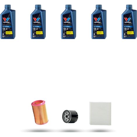 Kit tagliando 3 FILTRI e 5L OLIO compatibile con Alfa Romeo 156 (932) 2.5 V6 24v 141kw dal 2001 -2006 (1/4)