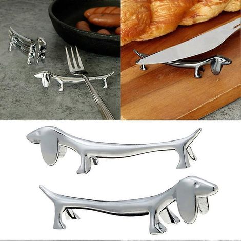 Porte-couverts pour chien, support à baguettes en acier inoxydable, étagère de rangement pour table et cuisine, accessoires de rangement pour la maison et la cuisine (1/5)