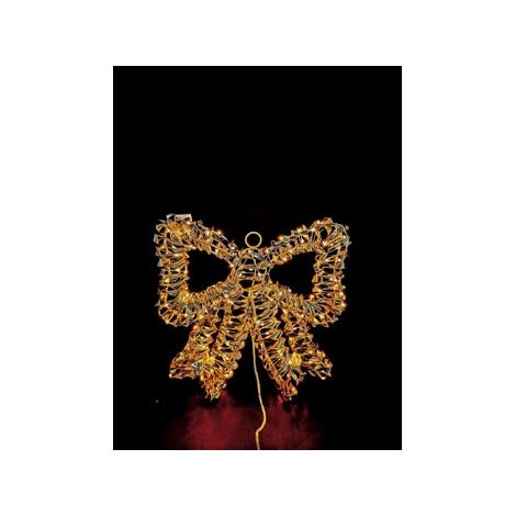 Ad Trend Fiocco Natalizio con 200 led Interno/Esterno 30x30 Oro Cm Luce Calda (1/3)