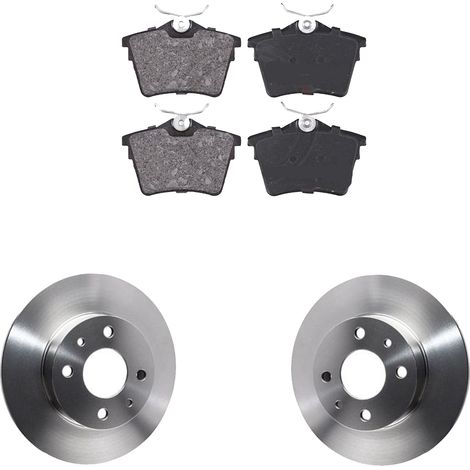 KIT FRENI POSTERIORI compatibile con PEUGEOT 407 COUPE' (6C) - DISCHI + PASTIGLIE OEM: P 61 079 / 18159 /SOSTITUZIONE DIRETTA/BASSA POLVERE/SILENZIOSO (1/5)