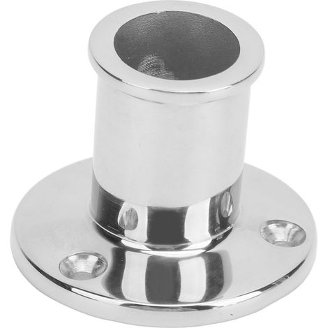 Base per corrimano per barche, supporto tubolare inclinabile a 84 gradi, corrimano resistente in acciaio inox 316 per barche e yacht da pesca. (1/4)