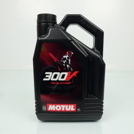Bidon d'huile Motul 300V Racing Off Road 15W60 4T 100% Synthèse (1/3)