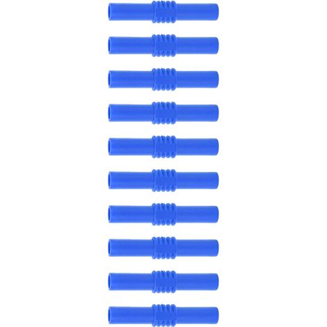 10pcs Connecteur Banane Femelle-Femelle 4mm Isolé, Rallonge Fiche Banane pour Électronique et Appareils, Bleu (1/5)