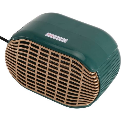 Mini chauffage d'appoint 800 W PTC en céramique, silencieux, pour bureau à domicile ou bureau. (1/4)