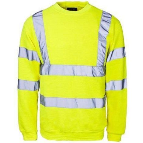 Supertouch 56841 Sweat-shirt à haute visibilité, petite, Jaune - AEC2078