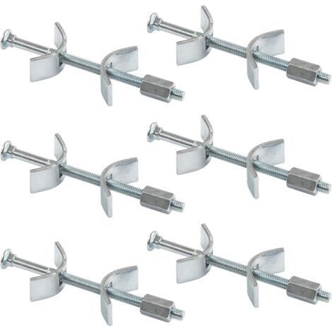 Raccord plan de travail pour meubles – Lot de 6 connecteurs 100 mm – Acier galvanisé pour assemblage stable – Joint cuisine (1/5)