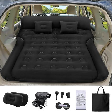 Matelas Gonflable de Voiture, 200  125cm Lit Gonflable pour Siège Arrière de SUV avec Pompe à Air et Oreillers, Matelas Pneumatique de Voiture pour Voyage, Camping (182  144cm) (1/5)