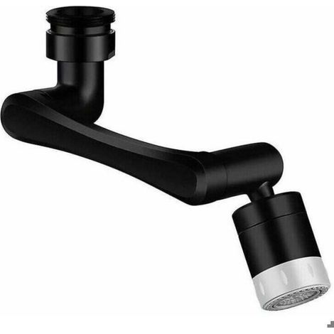 Aérateur De Robinet - Cuivre - Rotation 1440 Degrés - Pour Lavabo Cuisine Salle De Bains - Noir - 1 Pièce (1/4)