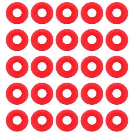 25Pcs Joints Grolsch en Silicone Rouge pour Swing Flip Top Bouteille Home Brew Bière Bouteille Joints Silicium Grolsch Cap Swing Top Bouteille Rondelle Joint (1/5)