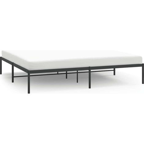 Maison Exclusive - Estructura de cama de metal negro 180x200 cm