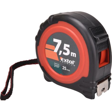 Nastro metrico EXTOL PREMIUM, 7,5 m, larghezza 25 mm