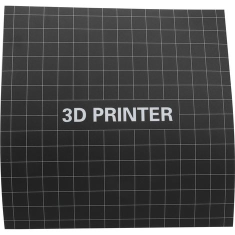 Ortviai Autocollant pour plateau chauffant 3D – 400 x 400 mm, mat, en PEI, réutilisable (1/5)