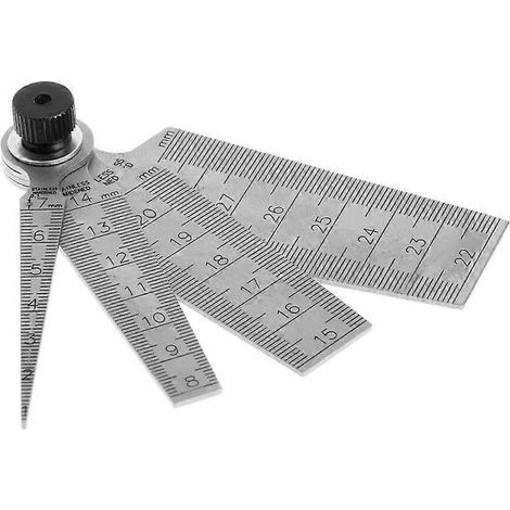 Jauge de conicité pour perçage de 0 à 29 mm, outil de contrôle de profondeur, 80 mm (1/5)