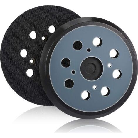 2 Pièces 125mm Tampon de Ponceuse de Remplacement Orbitale à Crochet et Boucle à 8 Trous Plateau de Ponçage (Bleu,) (1/4)