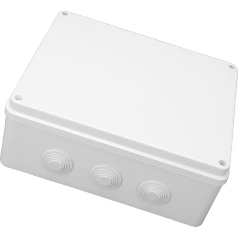 Boîte de dérivation électrique IP65 étanche ABS structure renforcée boîtier pré-percé pour produits électriques moteurs (1/5)