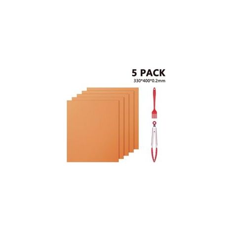 Tapis de grill pour barbecue, tapis de grill en téflon, grill à gaz, 100 % antihaft, sans PFOA jusqu'à 260°C / 500°F (achat) (1/5)