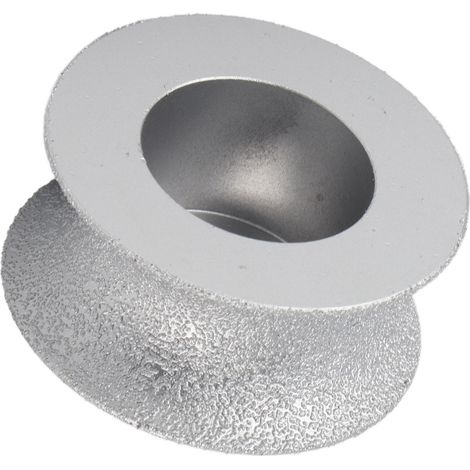 Meule diamantée brasée 7,3cm à profil concave pour pierre, marbre et granit 3,0cm (1/5)