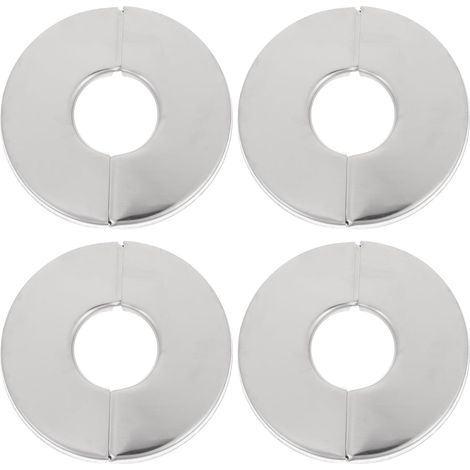 4 Pièces Plaque de Recouvrement de Plomberie Ronde en Acier (1/5)
