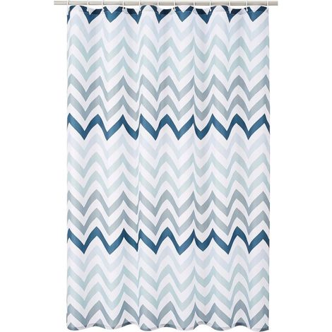 Rideau de douche 1,8 m x 1,8 m, rideau de douche de séparation sec et humide pour salle de bain (1/5)