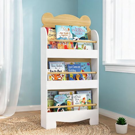 Bibliothèque Enfant 3 Étagères Format Ours 55 cm 55 x 15 x 110 cm (1/5)
