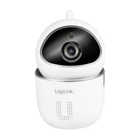 Cámara de seguridad Wi-Fi IP inteligente para interiores LogiLink, Tuya, Hogar inteligente, Detección de movimiento