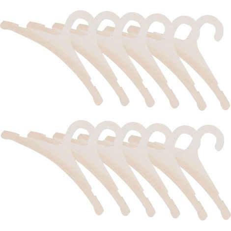 Lot de 20 Cintres en Bois Beige pour Vêtements Bébé et Garçon et Filles, Antidérapants et Portables, pour L'organisation du Placard Pépinière (1/5)