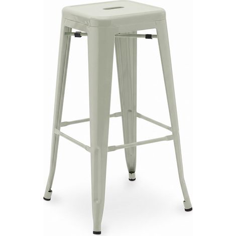 Bar Stool – Industrial Style – Steel – 76 cm – Stylix Pale green