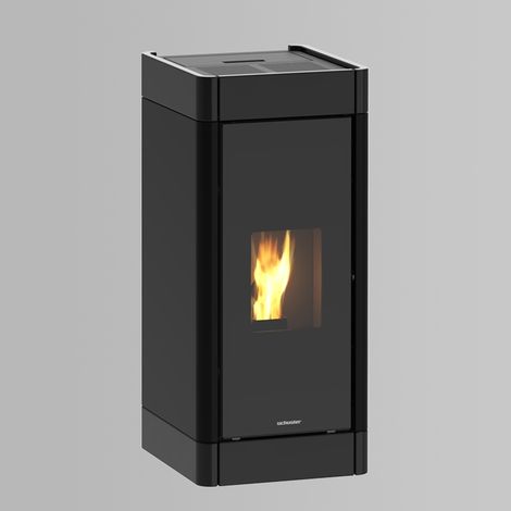 Estufa de Pellets Canalizable 15 kW CLEA Negra hasta 120 m² (1/5)