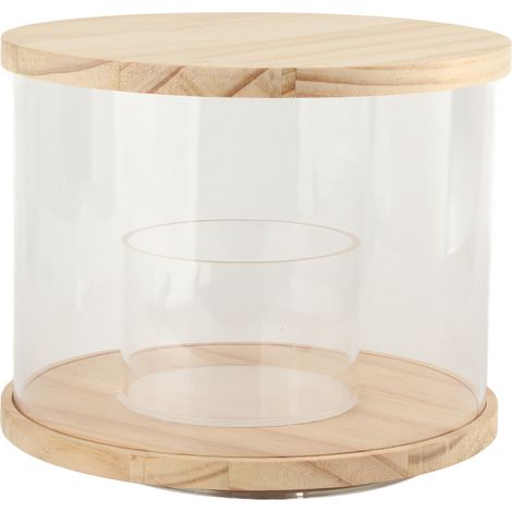 Vitrine pour figurines articulées avec base rotative, anti-poussière et étanche, en acrylique, idéale pour la chambre ou le bureau. (1/5)
