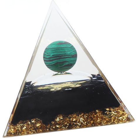 Pyramide en Cristal Naturel Pur 6cm, Ornement Artisanal Unique pour Bureau et Maison (1/5)