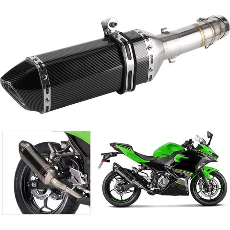Silencieux d'échappement de moto silencieux milieu tuyau en Fiber de carbone DB tueur silencieux adapté pour 400 Z400