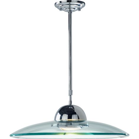 DAR HEMISPHERE - Suspension Dome Chrome Poli et Verre Clair (1/4)