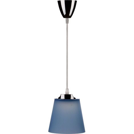 V-TAC VT-1036 Lampe à suspension LED 7W blanc neutre 4000K Abat-jour bleu pour le corps chromé Ф150mm IP20 - sku 8506 (1/5)