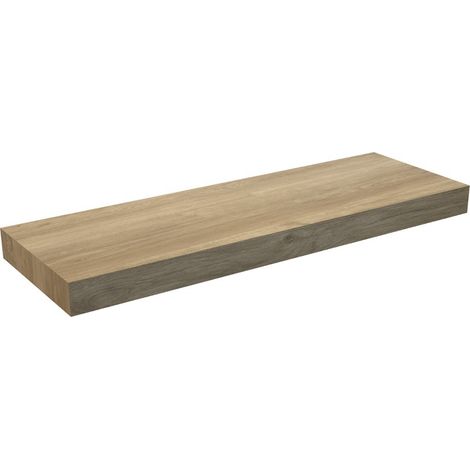 Encimera Baño Madera Suspendida Espesor 8cm Roble Natural 60 cm X 40 cm (1/5)