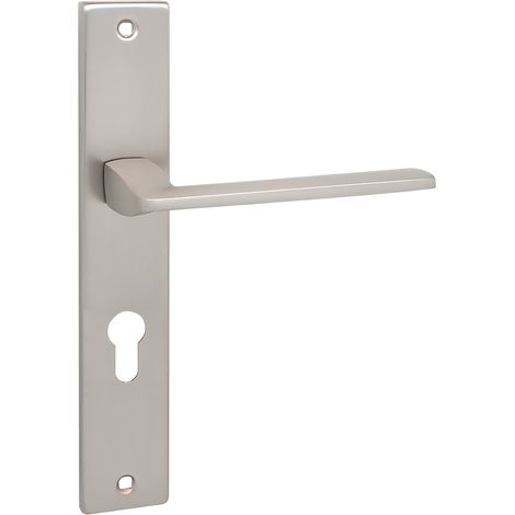 Maniglia interna per porta su piastra lunga per inserto Kuchinox Zambia Satin KAB3M2A (1/2)